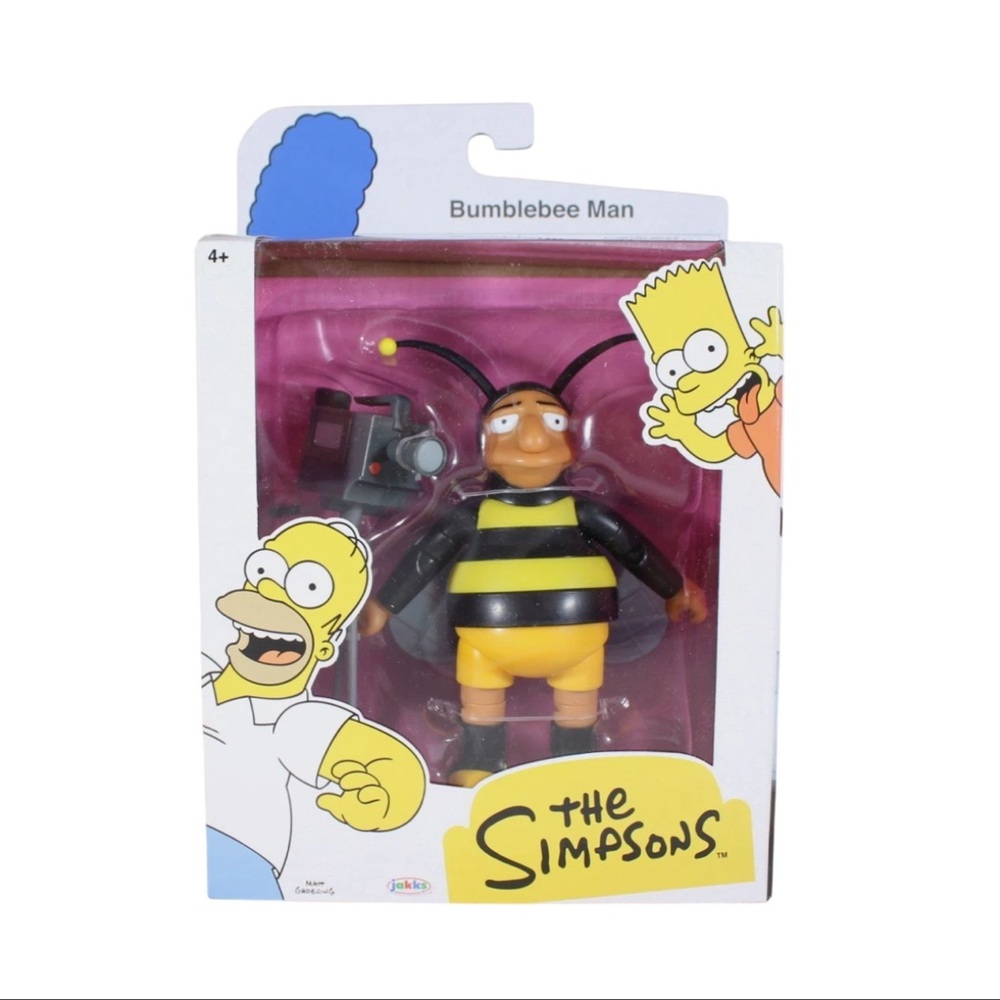 Jakks Pacific The Simpsons Bumblebee Man with Video Camera 5" Action Figure